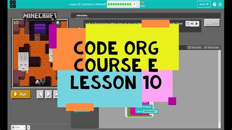 minecraft code org course