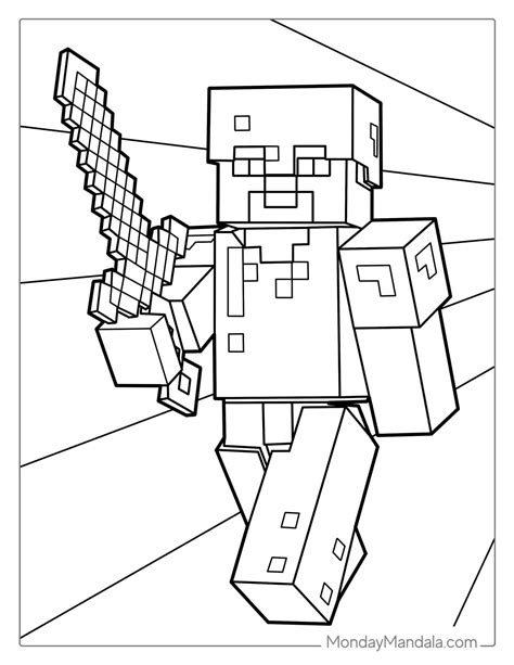 Minecraft Colouring Pictures Printable