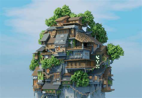 Minecraft creative mode building