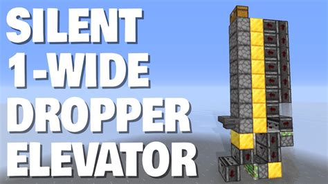 minecraft dropper elevator tutorial
