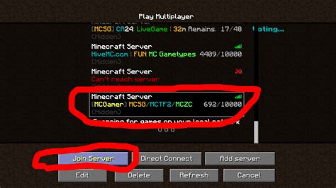 minecraft dropper server name and address