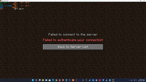 minecraft error failed to receive handshake