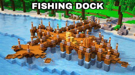 Minecraft 1.15 Fishing Dock & Boat Design [How to Build] YouTube