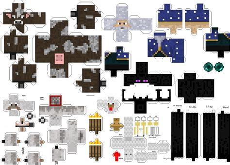 Minecraft Foldable Printables Food Papercraft