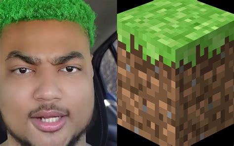 minecraft head tiktok guy