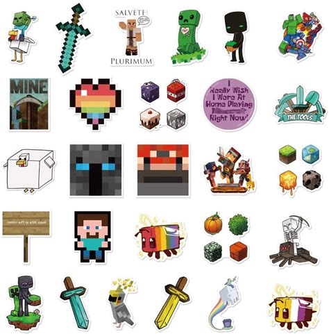 Minecraft Keyboard Stickers Printable