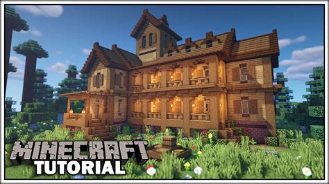 minecraft mansion building tutorial