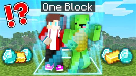 minecraft mikey and jj one block