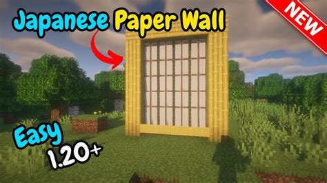 Minecraft Paper Wall Door