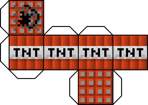 Minecraft Papercraft Tnt Block
