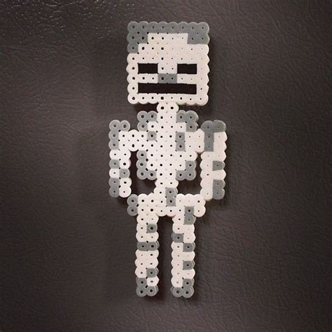 Minecraft Perler Beads Skeleton