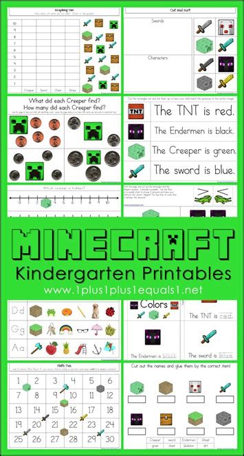 Minecraft Printable Worksheets Free
