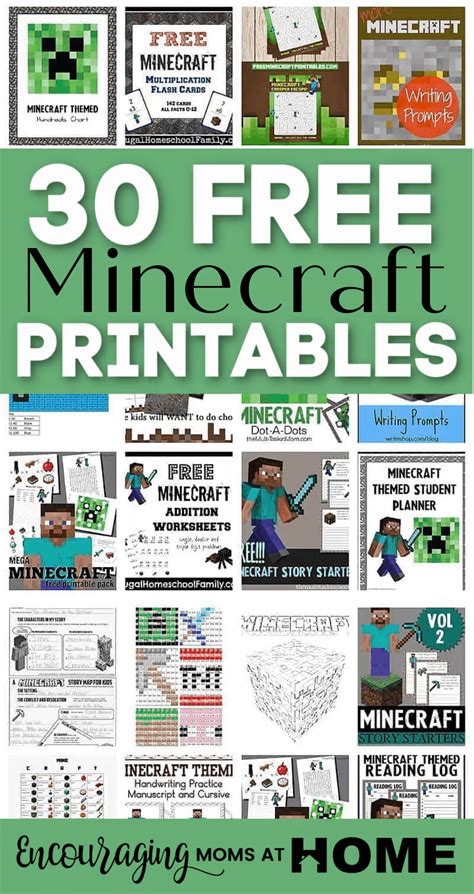 Minecraft Printables Free Online
