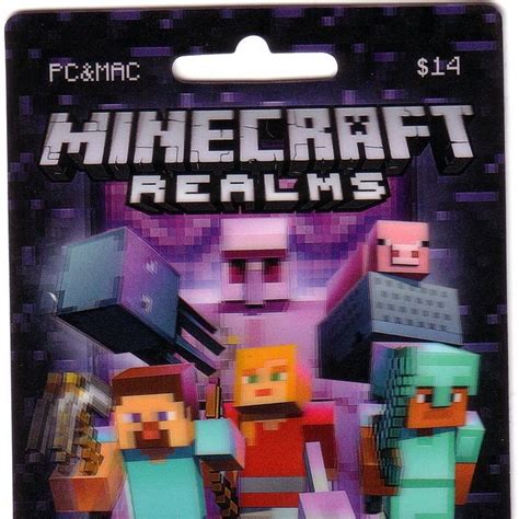 minecraft realms gift card