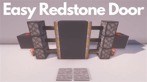 minecraft redstone doors