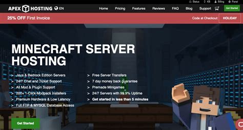 minecraft servers hosting
