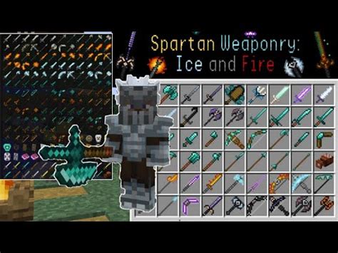 minecraft spartan weaponry ice and fire