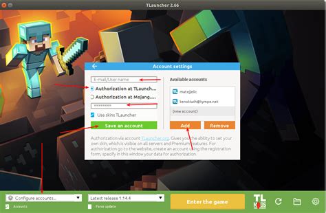 minecraft tlauncher login