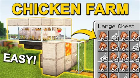 Minecraft Vanilla Automatic Chicken Farm