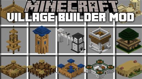 minecraft villager building mod