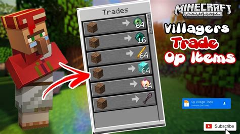 minecraft villager trades op items mod