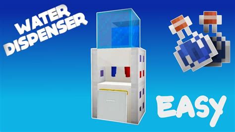 minecraft water dispenser on and off