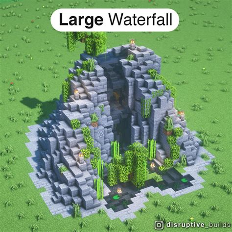 Minecraft Waterfall Design