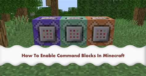 Minecraft how to enable command blocks