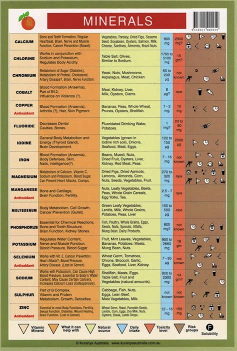 Minerals Printable Readings Pdf
