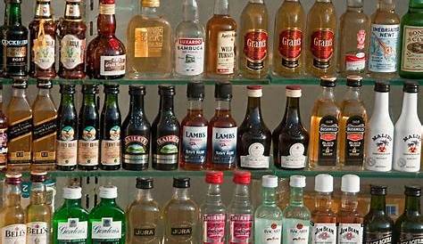 Miniature Alcohol Bottles (Vodka Bourbon Whisky) Flasks, Food & Drinks