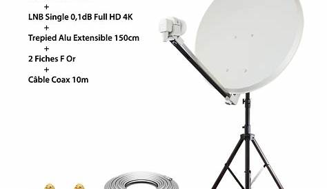 Mini Parabole Satellite Interieur SELFSAT H30D2+ Plate 2 Sorties + Kit