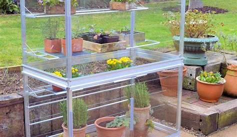 Mini serre de jardin en verre et aluminium H.150cm, vente