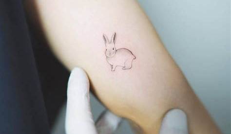 Mini Small Rabbit Tattoo 24 s On Wrist