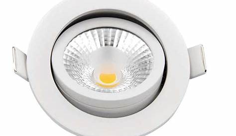 Mini spot LED encastrable rond ultraplat Blanc Chaud