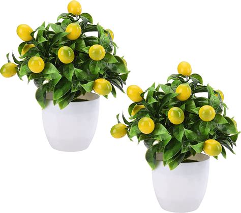 Mini Artificial Lemon Tree