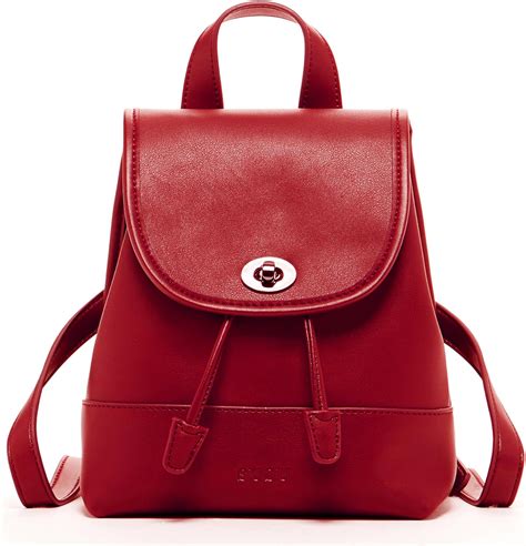 Mini Backpack Purses Red