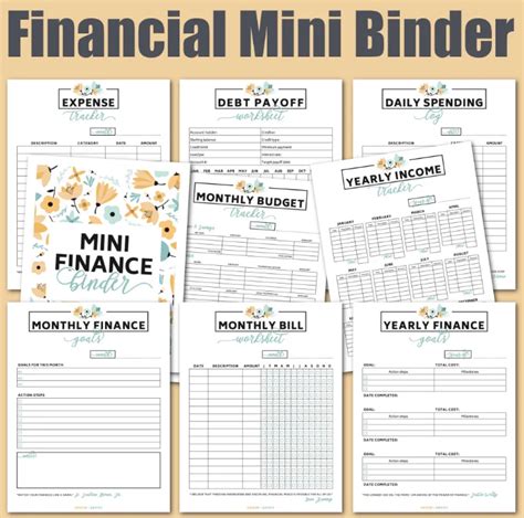 Mini Budget Binder Printables