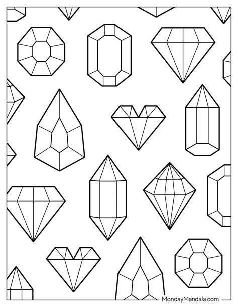 Mini Diamonds Coloring Pages