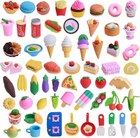 Mini Erasers Food