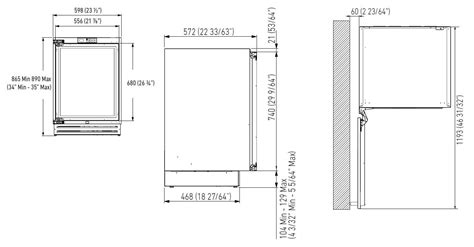 Mini Fridge Dimensions Mm