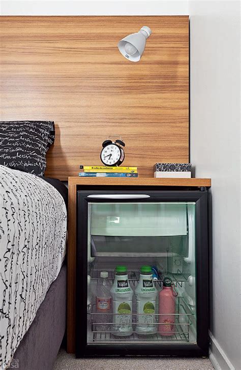 Mini Fridge In A Bedroom