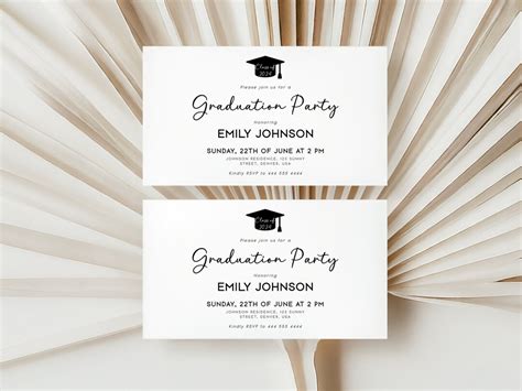 Mini Graduation Party Invitations