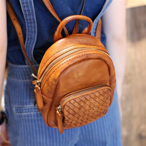 Mini Leather Backpack Purse