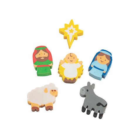 Mini Nativity Erasers