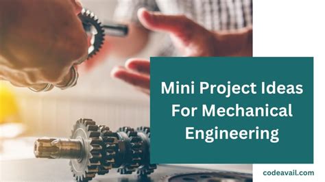 mini project topics for mechanical engineering