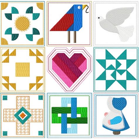 Mini Quilt Machine Embroidery Designs