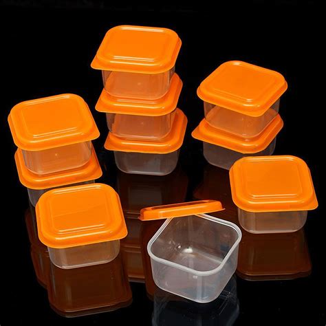 Mini Square Plastic Containers With Lids