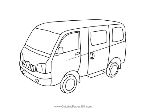Mini Van Printable Black And White