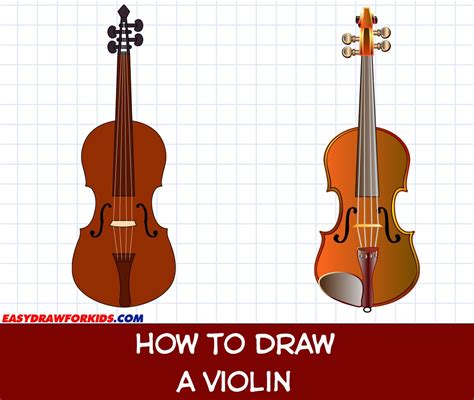Mini Violin Drawing