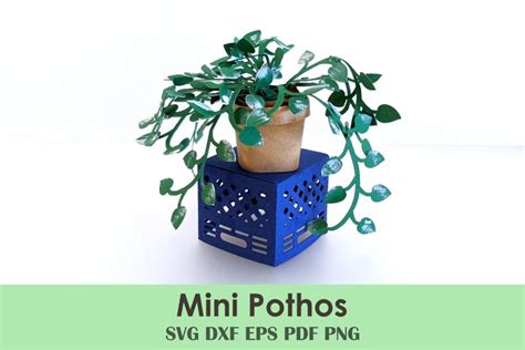 Download mini-pothos-planter-template SVG
